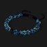 Lila Elixier | Silber | Glühwürmchen-Glas-Makramee-Armband